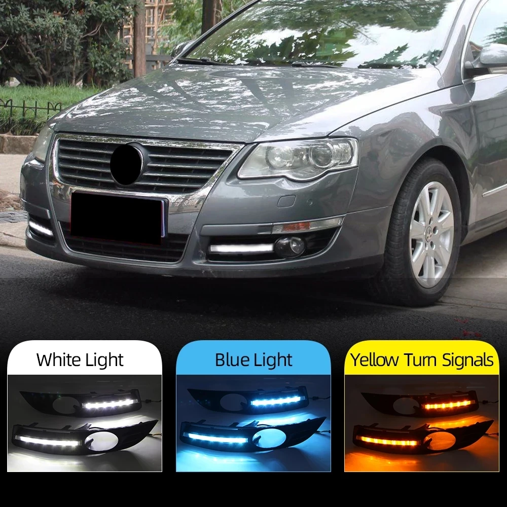 

OKEEN Car LED Light For VW Passat B6 2006 2007 2008 2009 2010 2011 Car-styling LED DRL Daytime Running Light Waterproof