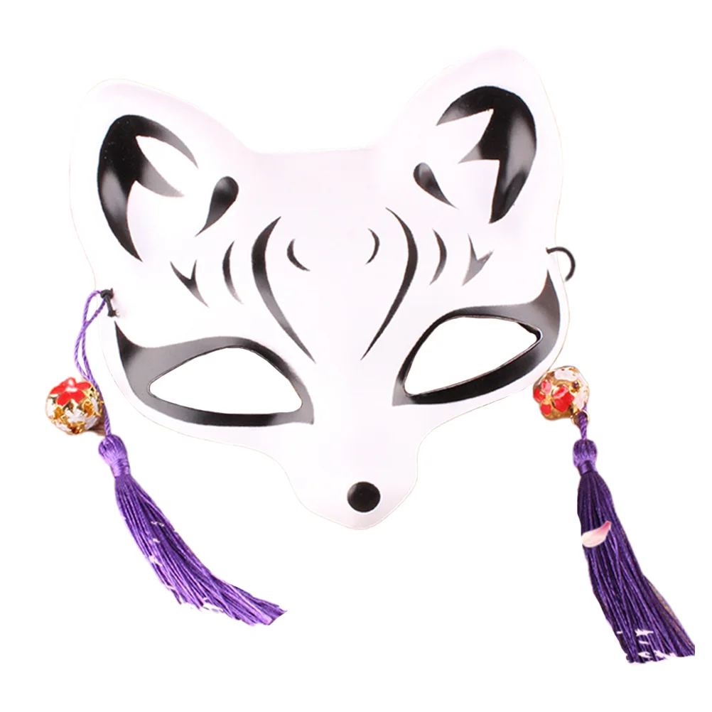 1PC Stylish Cosplay Ball Party Cat Mask Funny Photography Tools Masquerade Costume Cat Face Mask - Little 1 (Random Bells Color)