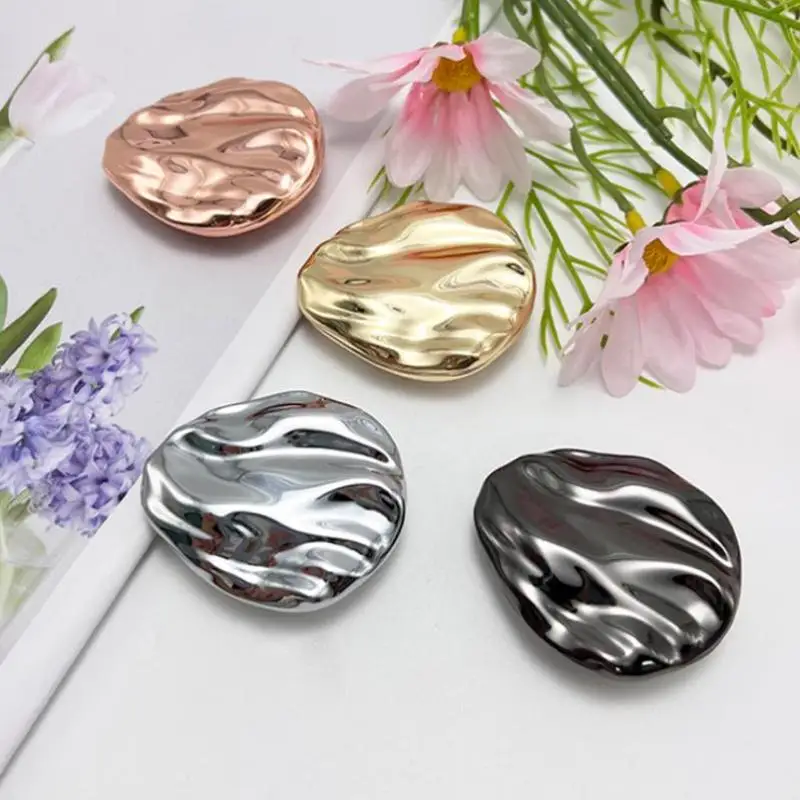 Zinc Alloy Solid Perfume Container Empty Refillable Rotary Open Close Portable Travel Balm Holder for DIY Cosmetics