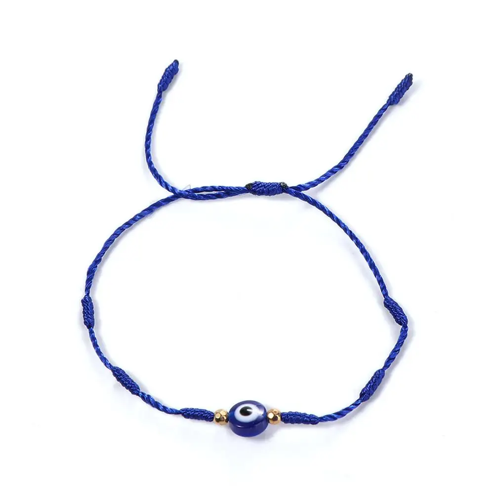 Fashion Jewelry Seven Knots Blue Glasses Blue Eyes Hand-woven Bracelets Couple Bracelets Blue Eye Bracelets Braided Hand Ropes