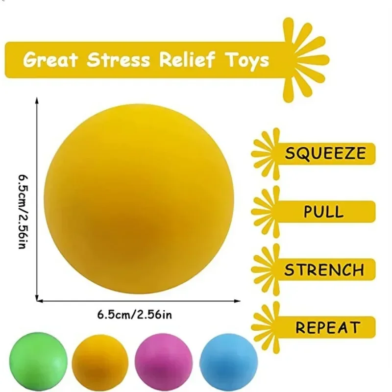 Squeeze Your Stress Away with Color-Changing Tofu Balls: Eva-Foam Filler Toy Set of 4