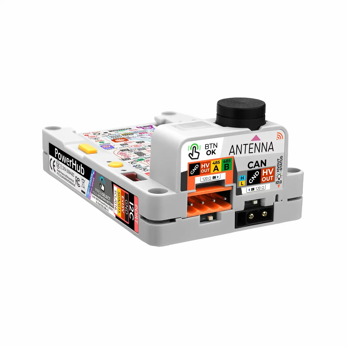 The official M5Stack PowerHub control module ESP32-S3 is equipped with a dual core Xtensa LX7