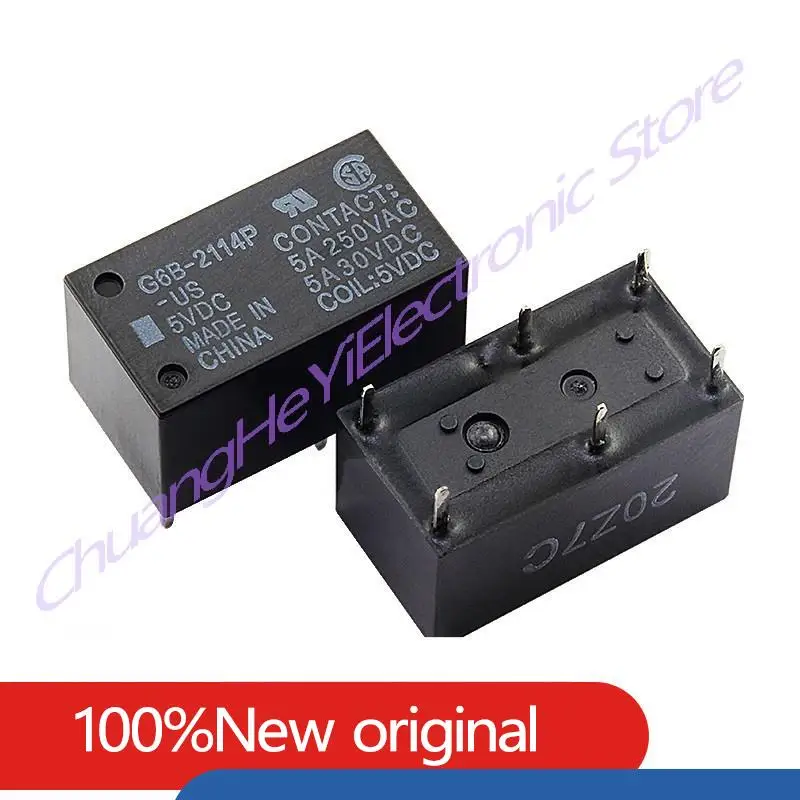 Relay G6E-134P-US-5VDC G6E-134P-US-12VDC G6E-134P-US-24VDC G6E-134P-US DC12V 24V 5V 2A 5PIN