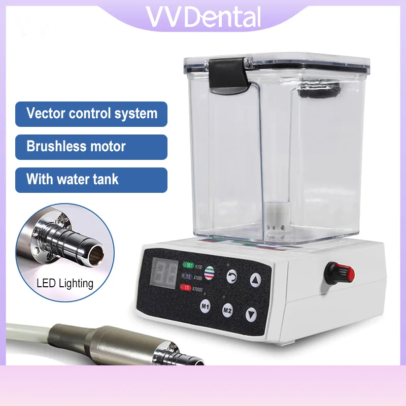 

Dental With Large Capacity Water Tank Electric LED Brushless Motor 3.4N.cm Torque Handpiece Touch Screen Dental Motor Tool