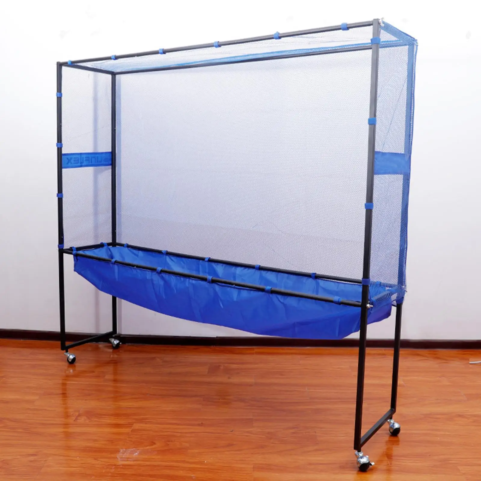 

Metal Frame Table Tennis Ball Collector Net Full Wrap Around Design for Table Tennis Practice Sessions