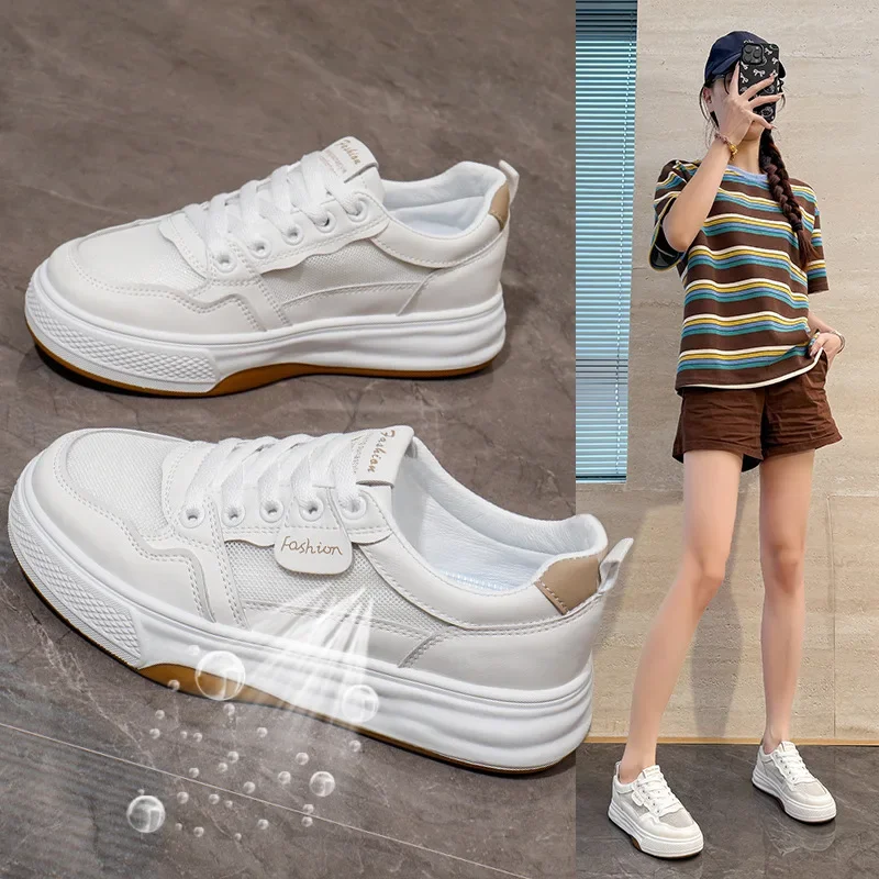 New sponge cake shoes, women's thick sole lightweight, casual sports shoes for women