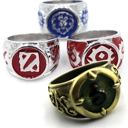 Popular Game Peripheral Accessories Alliance Tribal Logo Ring Dota Accessories Cosplay Costumes DIY Props Fashion Cool Jewelry