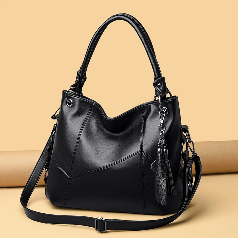 

Genuine Leather Large Capaci oulder Bag for Women 2023 New Sle Middle-Aged Mother andmother Handbag Tote Crossbody