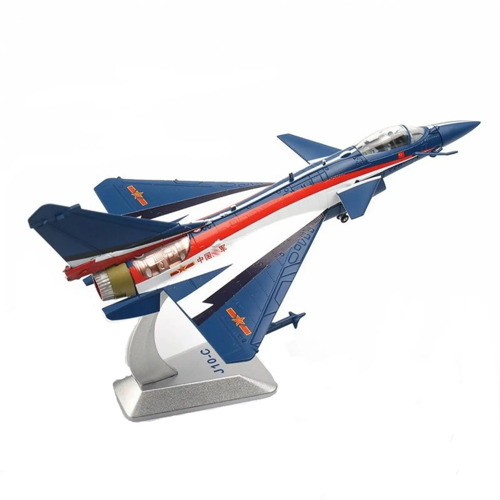 J-10C Model Plane Display J-10 Model with Stand Sturdy for Office Desk