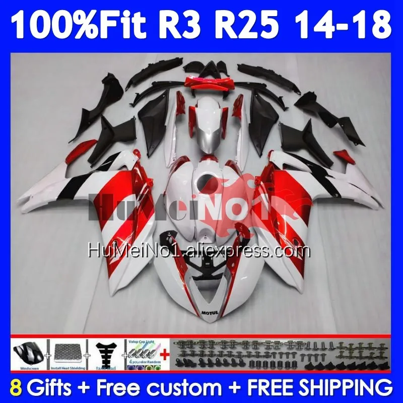 Body For YAMAHA YZF R3 R25 R 3 YZF-R3 YZFR25 Metal red 373No.7 YZF-R25 YZFR3 2014 2015 2016 2017 2018 14 15 16 17 18 Fairing