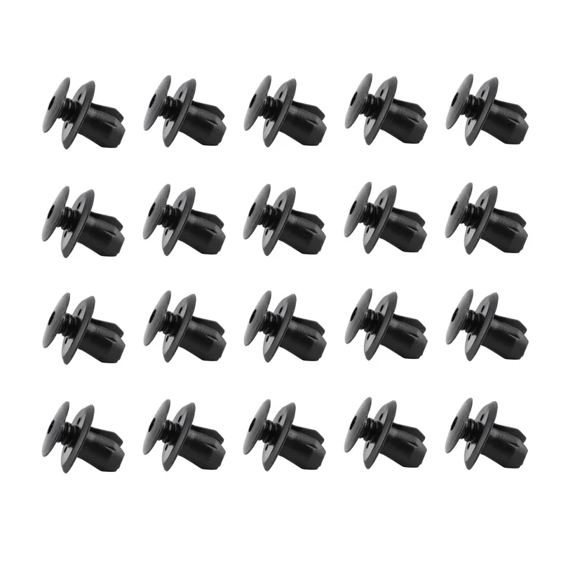 10Pcs Auto Fasteners Black Trim Panel Lining Clips For VW T4 T5 Transporter Eurovan Fixing Rievts 9mm 70186729901C