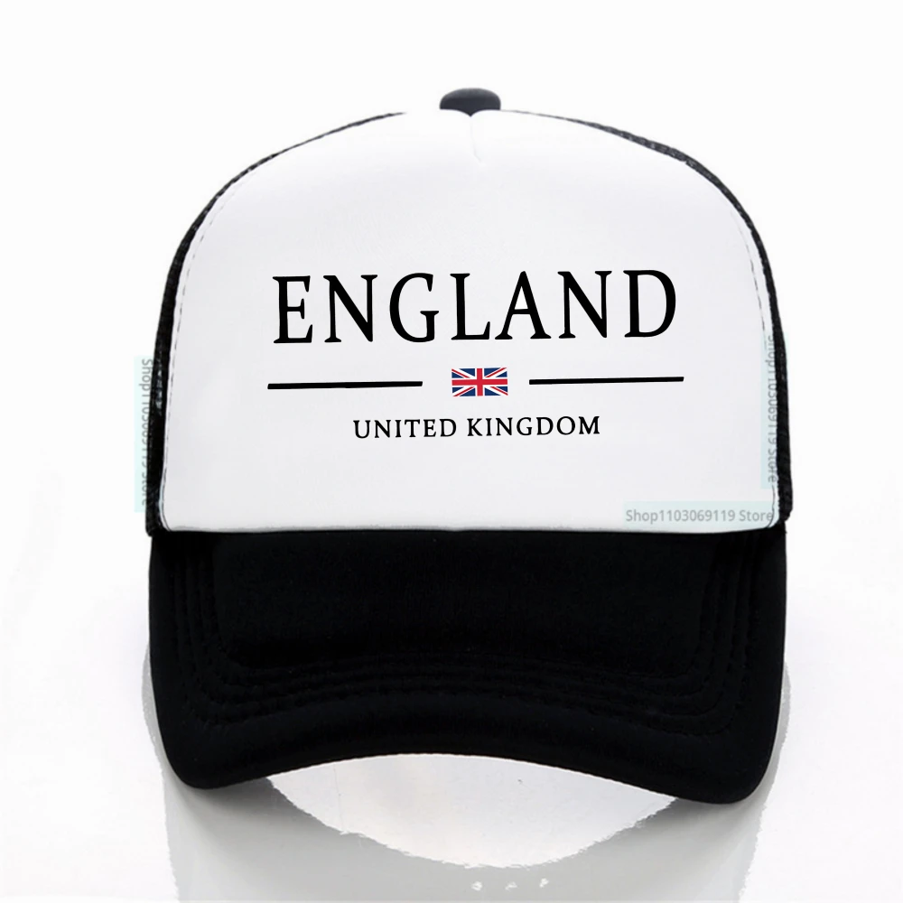 

England united kingdom print baseball cap Adjustable men women Sunscreen caps Summer Outdoor Net breathable hat