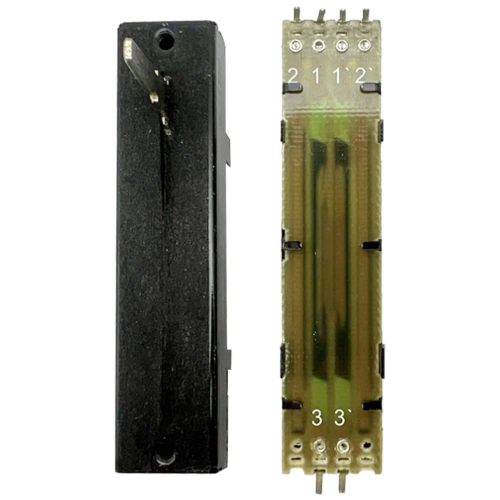 45MM Straight Slide Potentiometer Single Mixer Fader with Center Position B10K Shaft Length 15MM for Panasonic