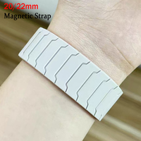 20/22mm Magnetic Loop Watchband For Garmin venu/3/2/2Plus/Forerunner 570 265 265 165/vívoactive 4 5 6 Silicone Bracelet Strap