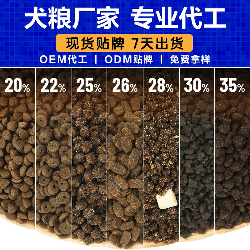 Manufacturers directly supply dog food O.E.M. processing cat food OEM pet food into baby samples