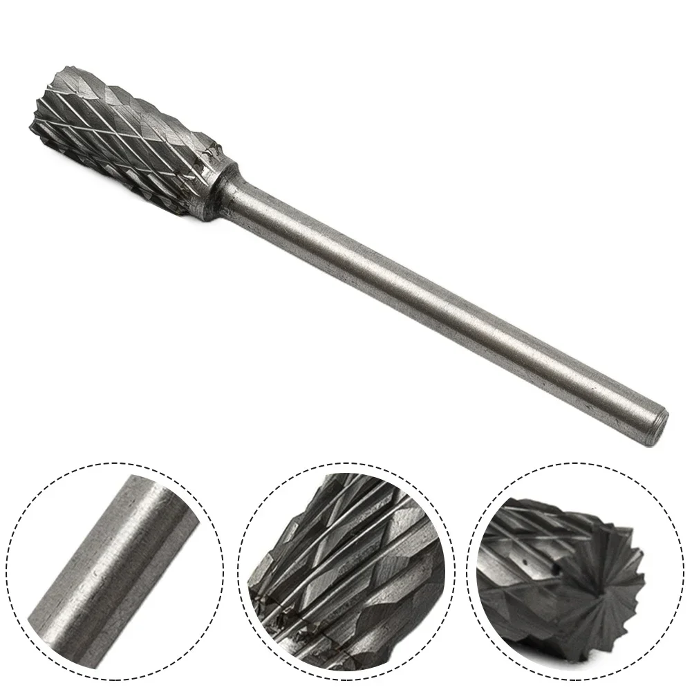 1pcs 3x6mm Tungsten Carbide Burrs Rotary Drill Die Grinder Carving Bit For Welding Chamfering Casting Deburring Rotary File