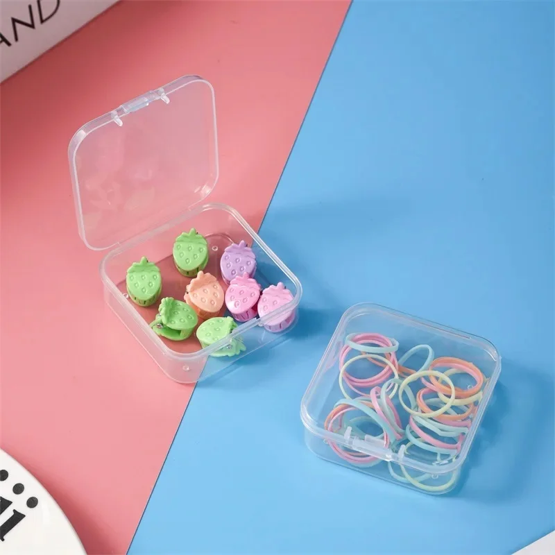Transparent Storage Box Stationery Storage Box Card Issuing Storage Box Diy Handmade Parts Storage Box Dust-Proof Storage Box