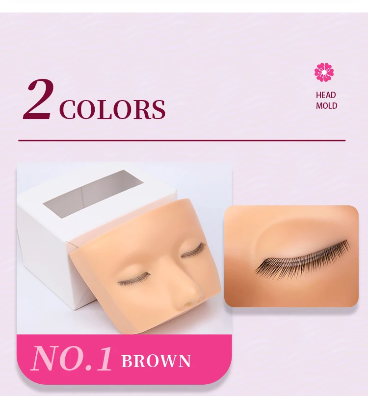 1-lagiges / 3-lagiges Wimpern-Übungspuppenmodell für das Üben des Wimpern-Make-up-Verfahrens, Wimpernverlängerungs- und Pfropf-Trainingswerkzeug – Detail 17