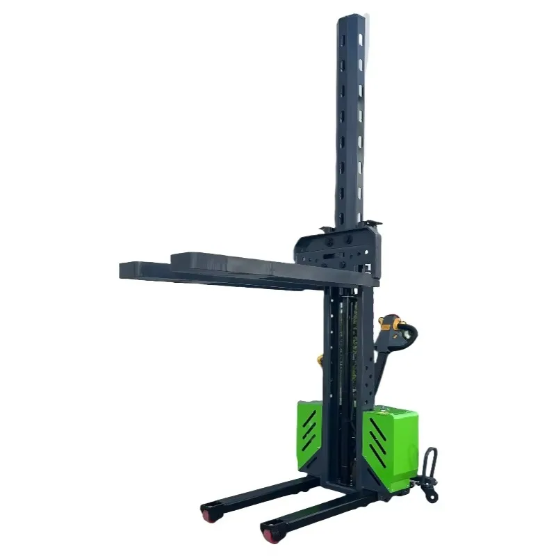 Self-loading electric pallet truck Lift truck Pallet loading stacker