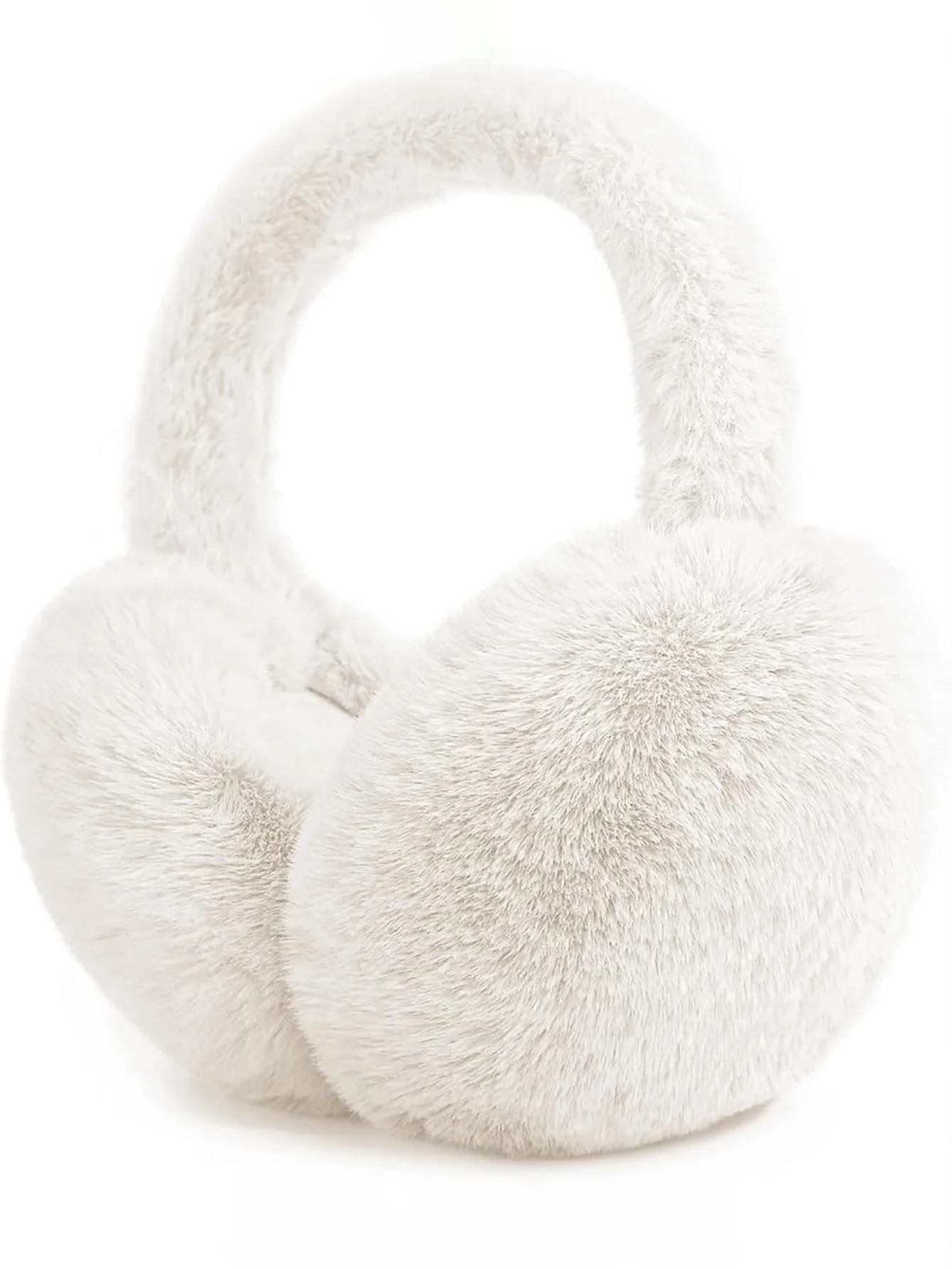 1pc Winter Ear Warmer With Faux Rabbit Fur, Warm Fleece-Lined Foldable Ear Muffs, Windproof And Foldable Ear Cover