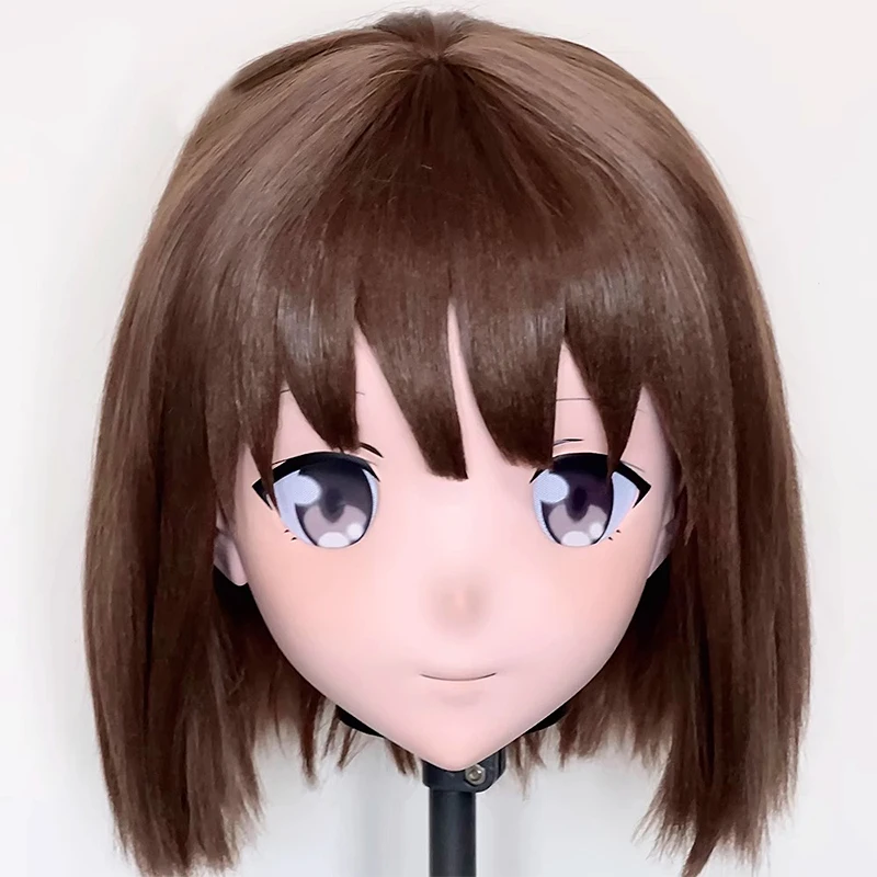 

(MEO301) Customize Handmade Full Head Lockable Crossdress Male to Female Japanese Cartoon Anime Game Character Kigurumi Mask