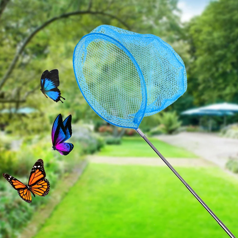 Retractable Fishing Net Insect Butterfly Dragonfly Net Outdoor Portable Fishing Net Children Fun Game Fishing Toys Fishing nets