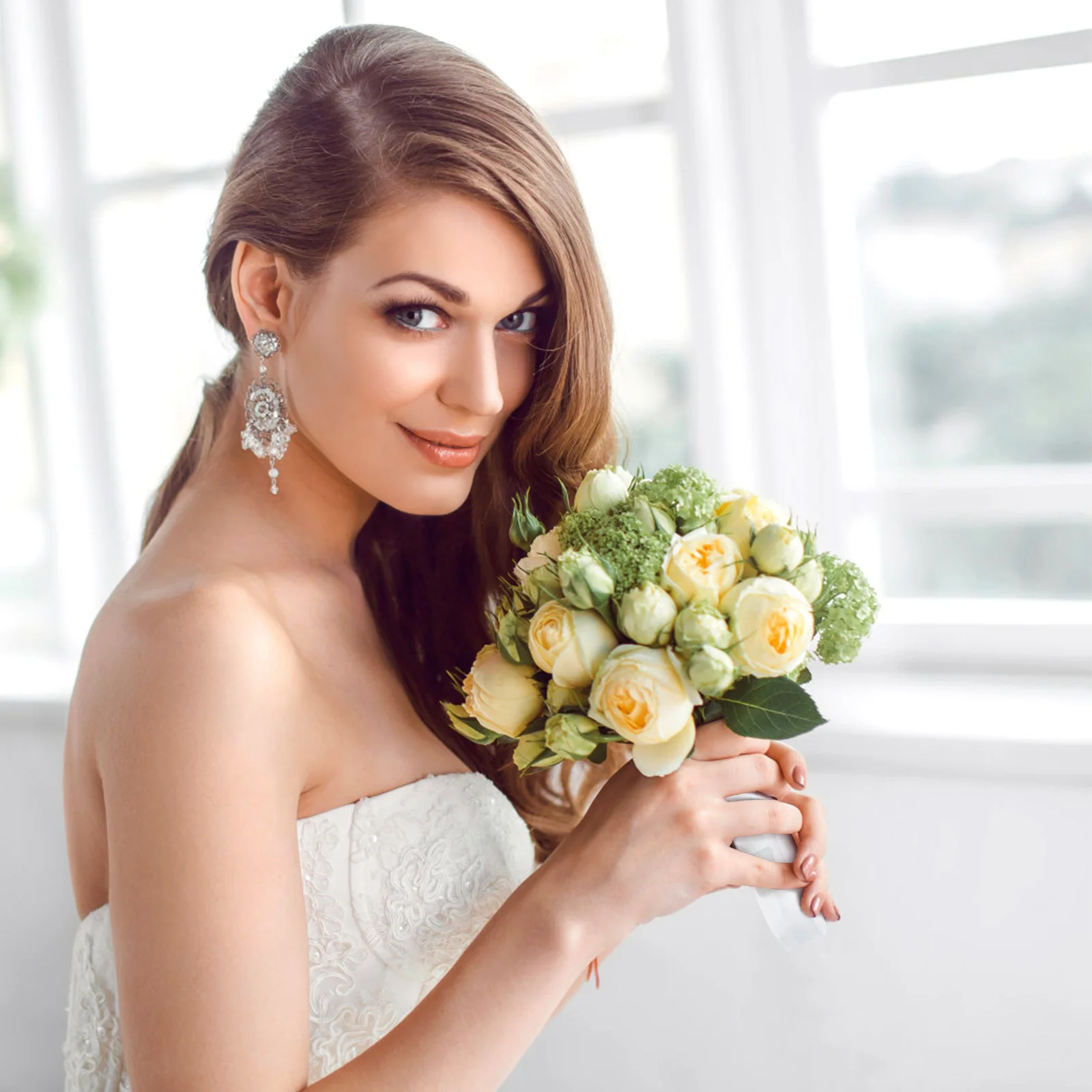 

2Pcs Flower Bouquet Holder Bridal Floral Handle Wedding Bouquet Support Stand for DIY Bridal Bouquets Wedding Flower Arrangement