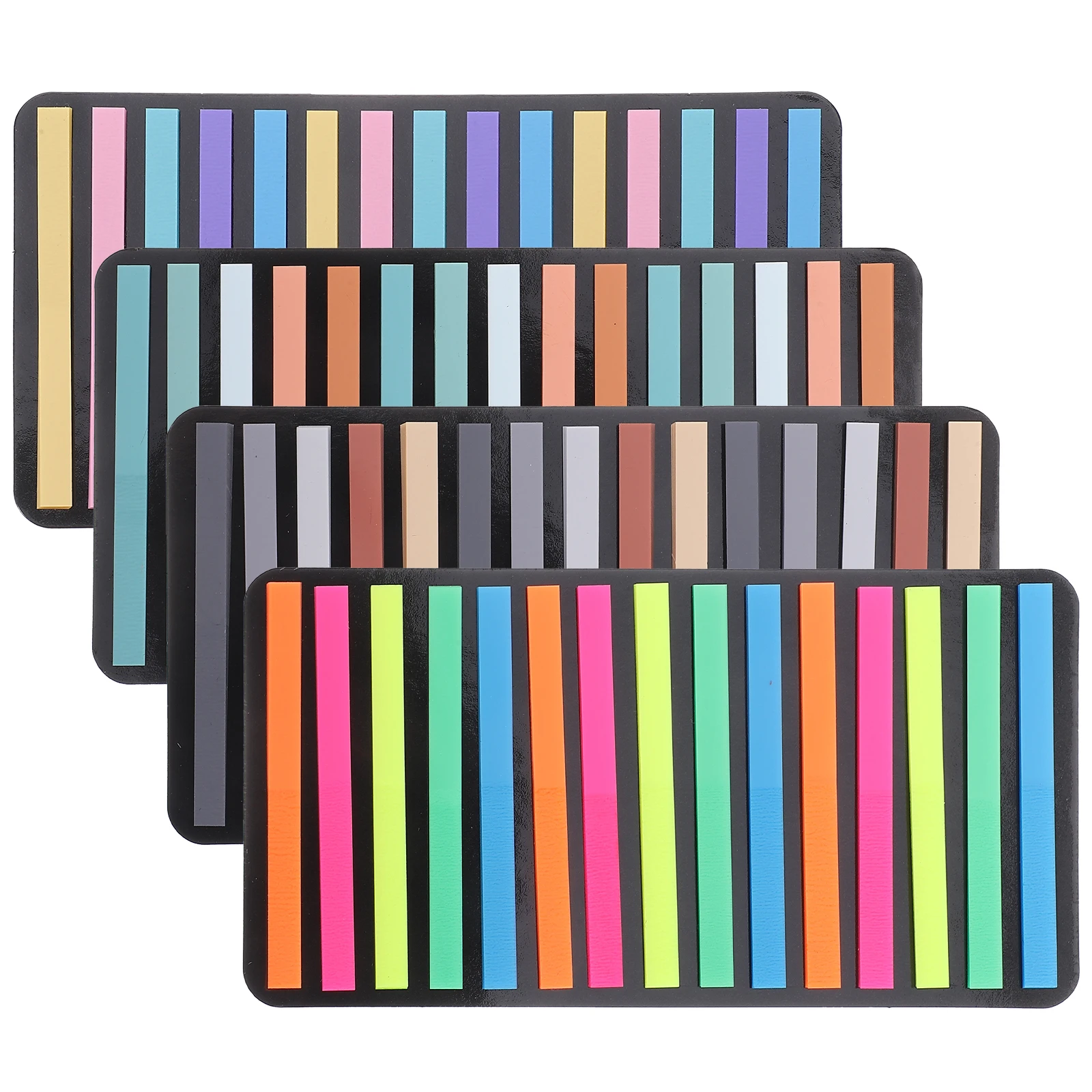 

4 Sets Pieces Colored Sticky Sentence Markers Bookmark Tabs Page Marker Reading Strips Notes Stickers Clear