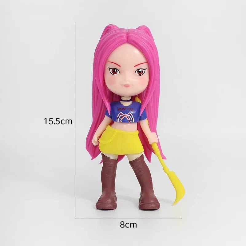 كبيرة الحجم Kpop شيطان الصيادين الشكل لعبة الكرتون رومي/ميرا/زوي عمل الشكل 15 سنتيمتر سطح المكتب الديكور نموذج دمية لعبة المشجعين هدية #3