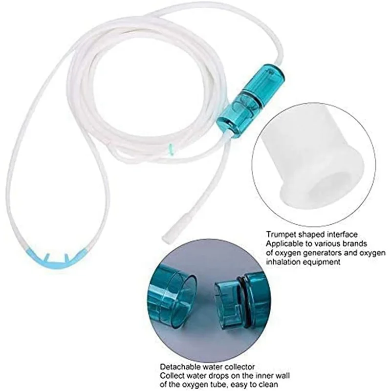 ท่อออกซิเจน FEDI-4X ทําจากวัสดุซิลิโคน Cannula ออกซิเจนจมูกไม่ง่ายที่จะเปลี่ยนรูปและแตก 3 เมตร