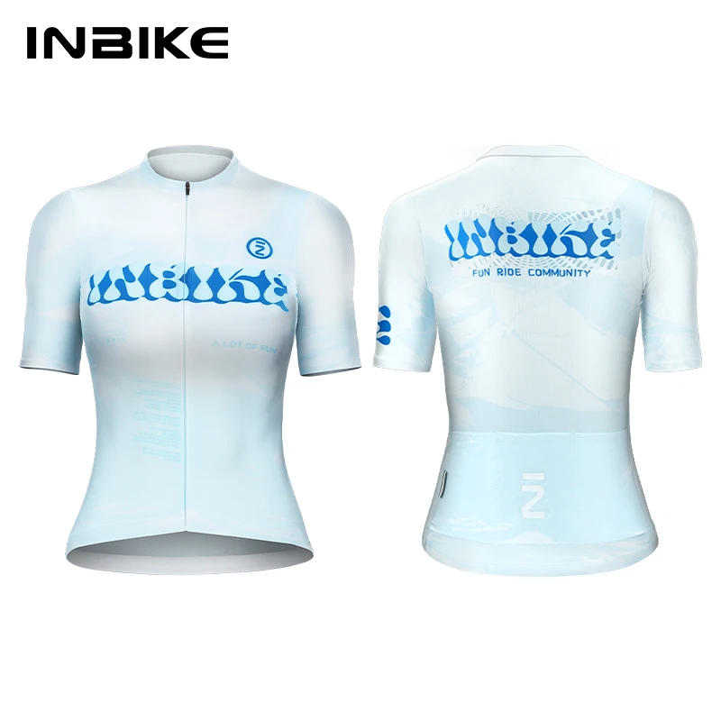 

INBIKE New Pro женский велосипедный трикотаж с короткими рукавами для горного велосипеда, одежда для велоспорта, топ для езды на шоссейном велосипеде, рубашки с карманами