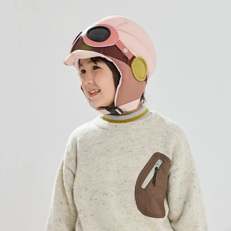 

Toddler Hat Windproof Ear Cover Goggles Charm Costume Accessory Cold Weather Nylon Adjustable Strap A2UB