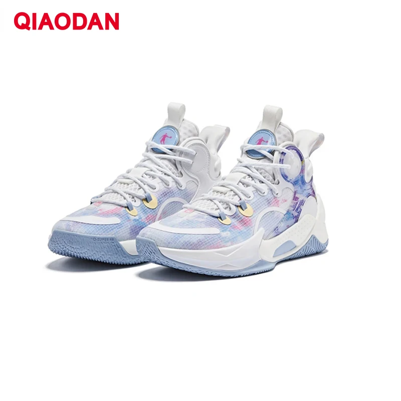 QIAODAN-Chaussures de basket-ball respirantes pour hommes, à lacets, anti-friction, absorbant les chocs, rencontre professionnelle, Balchoses,