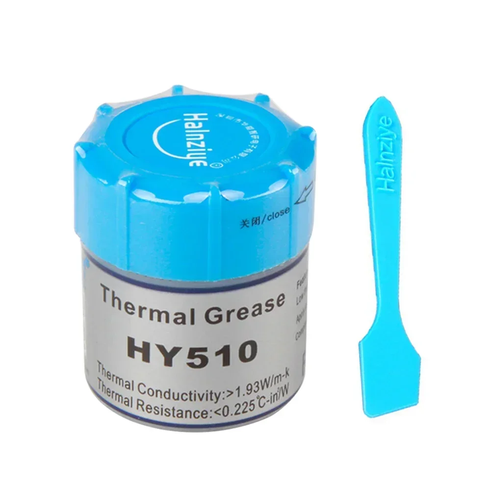 HY510 Desktop Computer CPU Thermal Grease Compound Paste Heat Conductive Silicone Paste for Cooling Heat Sink with Scraper