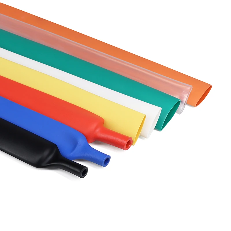 1/5/10m Heat Shrink Tube  4:1 With Glue 4mm ~ 52mm Electronic Connection Wire Insulation Wraping Sleeve Cable Protection Tubing