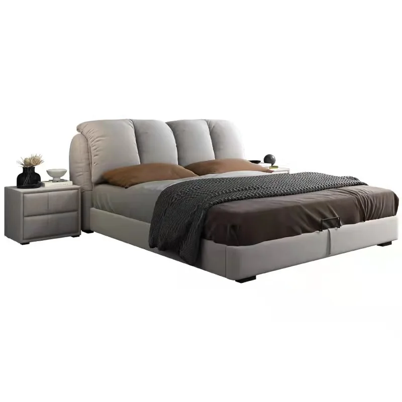 Atmospheric, light luxury, simple, pastoral, storage, fabric, soft bed, technical cloth