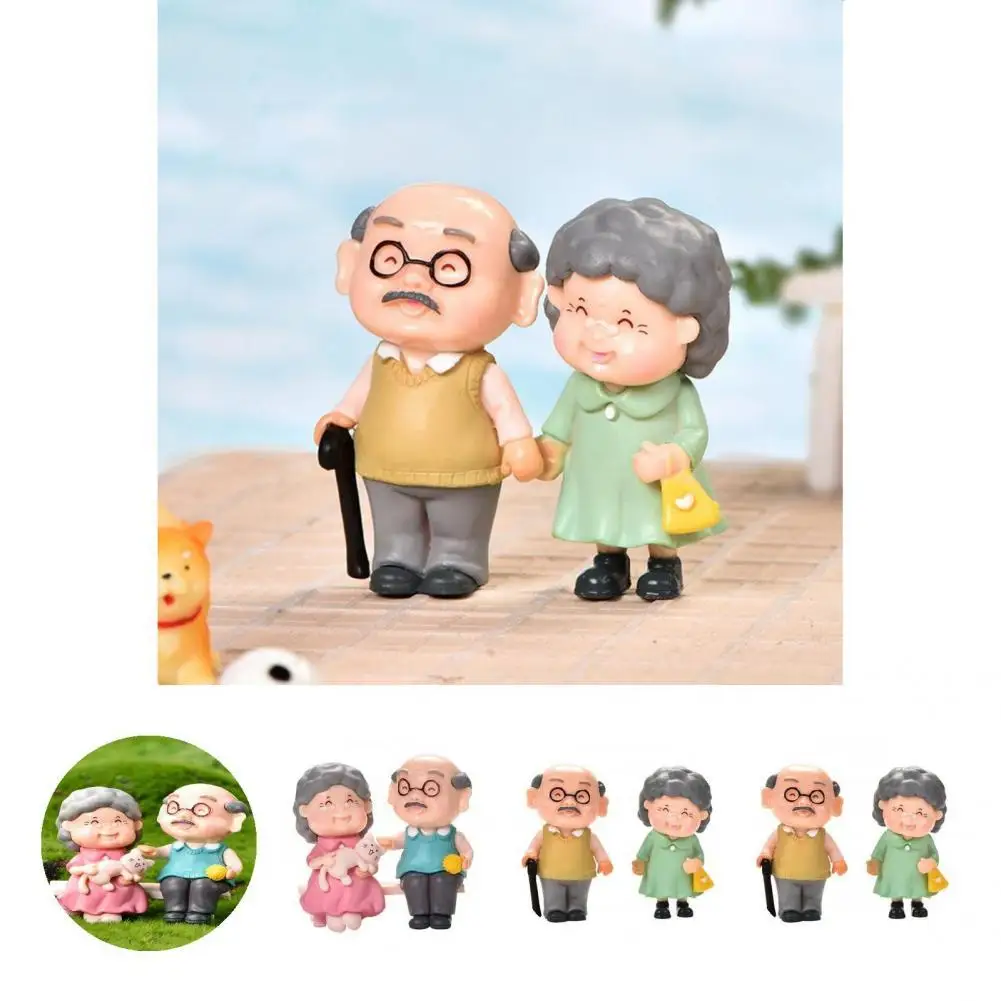 

1 Pair Creative Lovers Statue Ornamental Bright-colored Couple Figurines for Living Room Miniature Lovers
