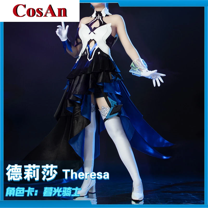 

CosAn Game Honkai Impact 3 Theresa Apocalypse Cosplay Costume Combat Uniforms Activity Party Role Play Clothing Custom-Make