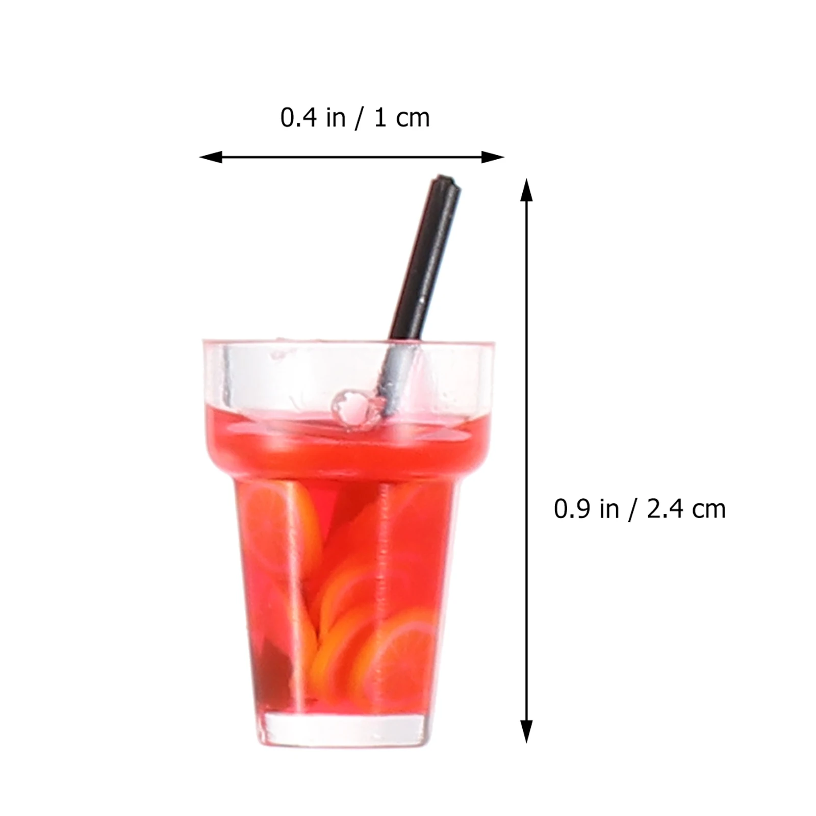 20 stks Theekopje Hanger Mini Drink Decor Hars Accessoires Creatieve Thuis Layout Speelbal Heldere Kleuren Mini