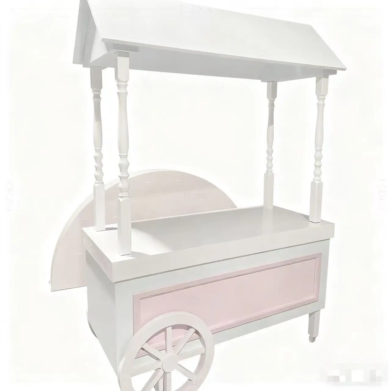 

2025 New Model Events PVC Baby Shower Pink Candy Cart for Party