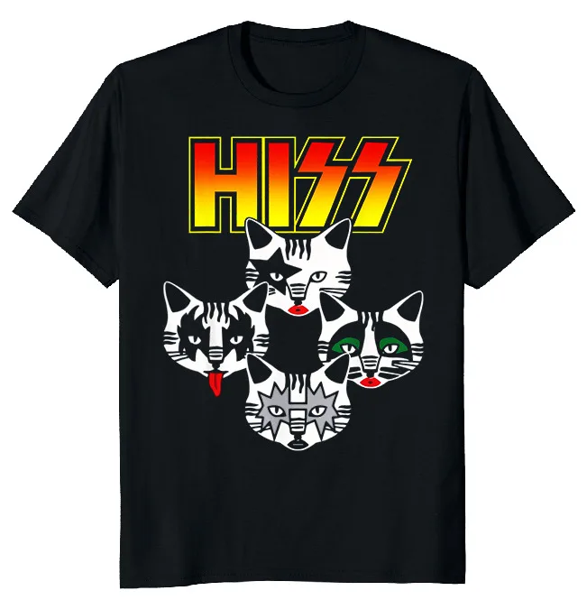 NEW LIMITED Hiss Cats Kittens Funny Novelty Heavy Cotton Tee M-3XL Fast Shipping