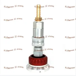 1 setVacuum valve nozzle self sealing metal Reusable Vacuum Bag Connector for Prepreg Vacuum Process Carbon fiber resin infusion