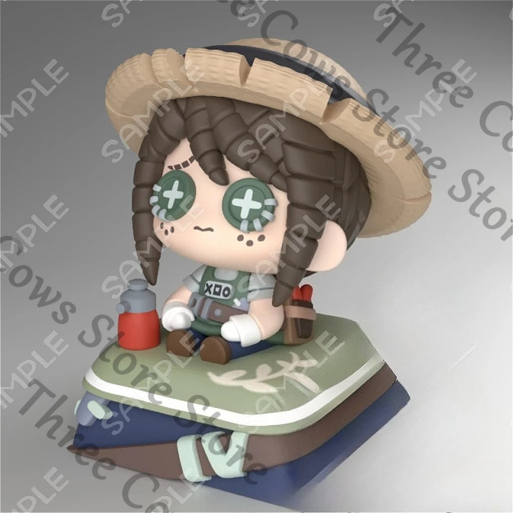 Anime Identity Ⅴ Gardener Emma Woods Eli Clark Seer Cosplay Cartoon Keycap Accessories Keyboard Cap Original Keycaps Model Gift view 3