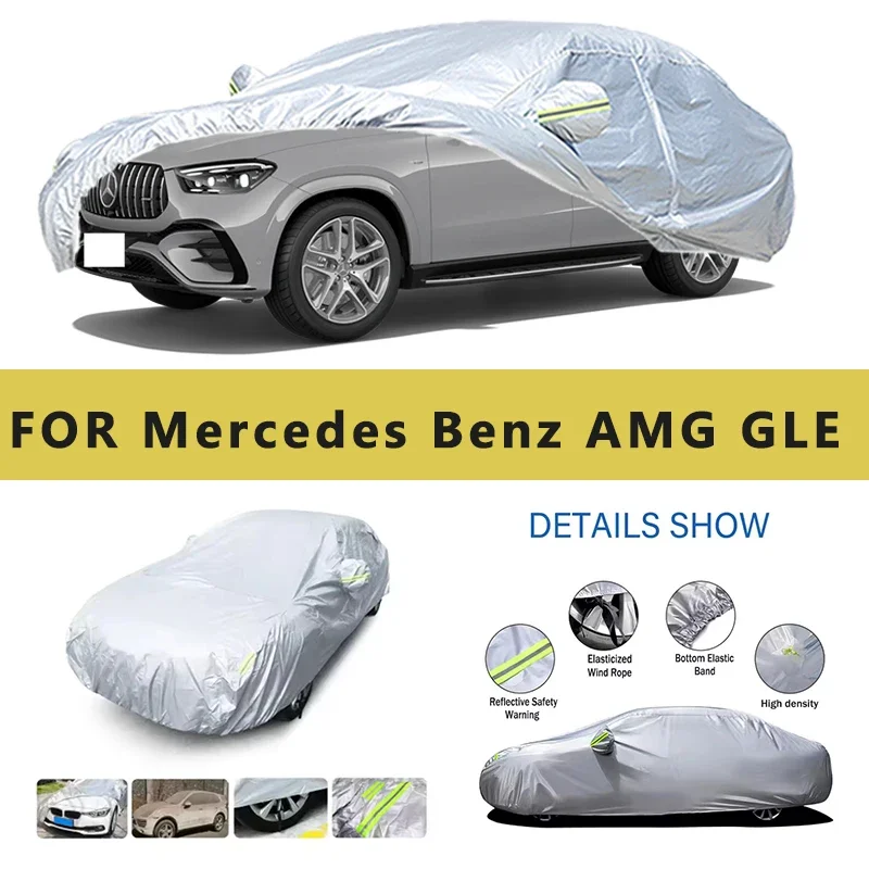 

For Mercedes Benz AMG GLE 53 4MATIC W166 Car Cover Outdoor Protection Covers Snow Sunshade Waterproof Dustproof Car Accessories