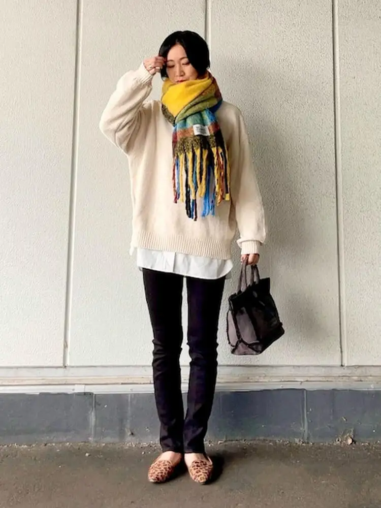 

Winter New Sweet round Ne Lantern Sve Loose iny Knitted Sweater Women's Faion Commute Sle Long Sve Warmth Heating