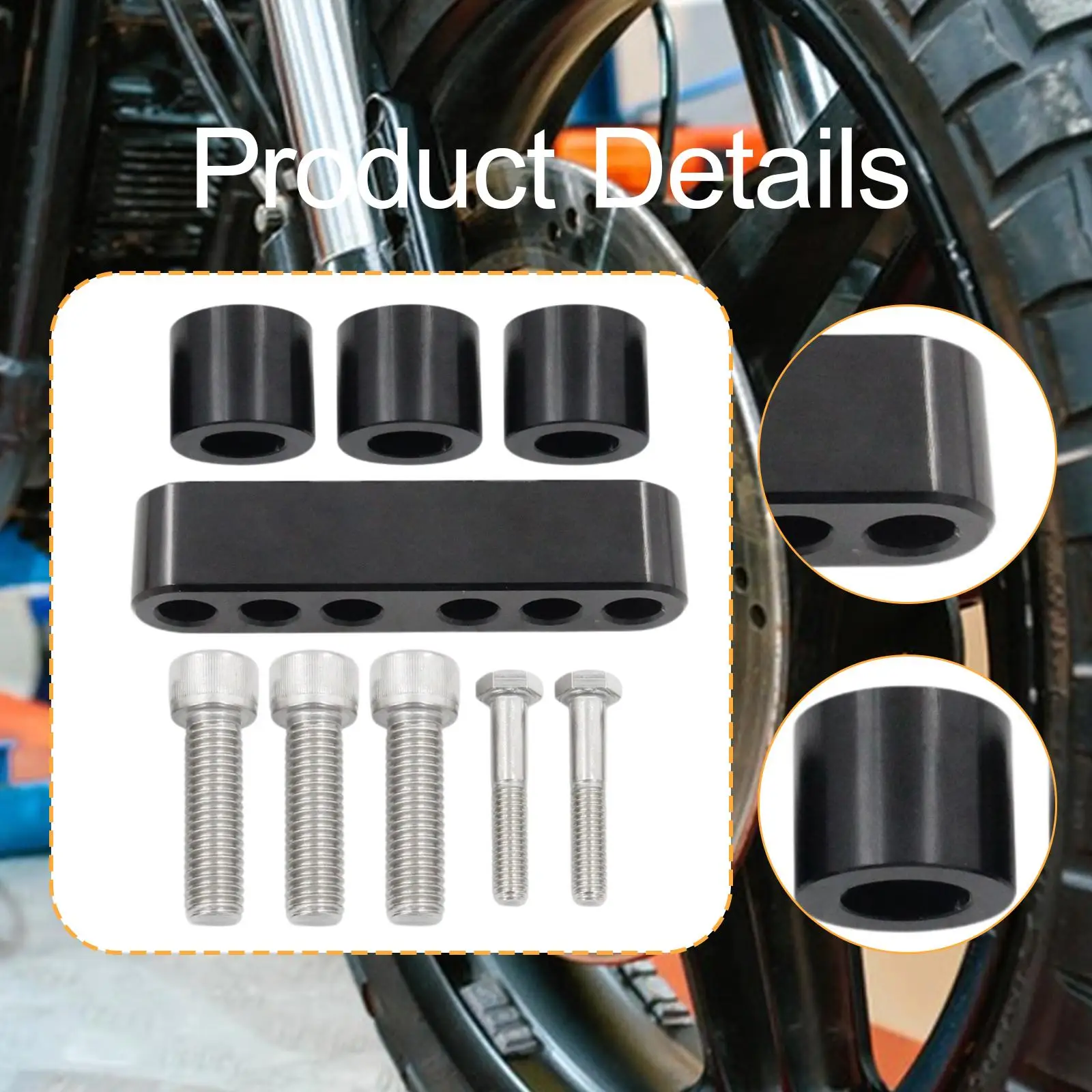 Kit de extensão de piso de driver de 3/4 '', substituição de fácil instalação, extensão externa de placa de piso de driver para acessórios de turismo