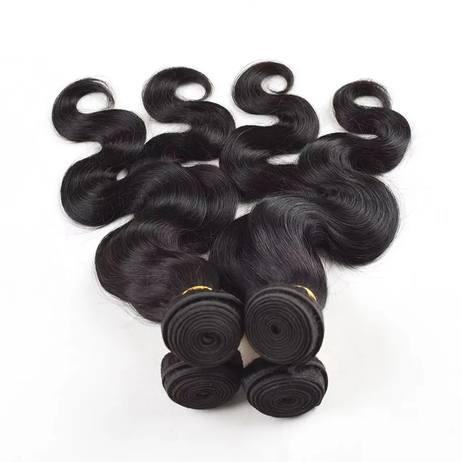 Body Wave Human Hair Bundles Raw Hair Bundles Human Hair Natural Brazilian Human Hair Extensions For Black Women 1/3/4 Pcs