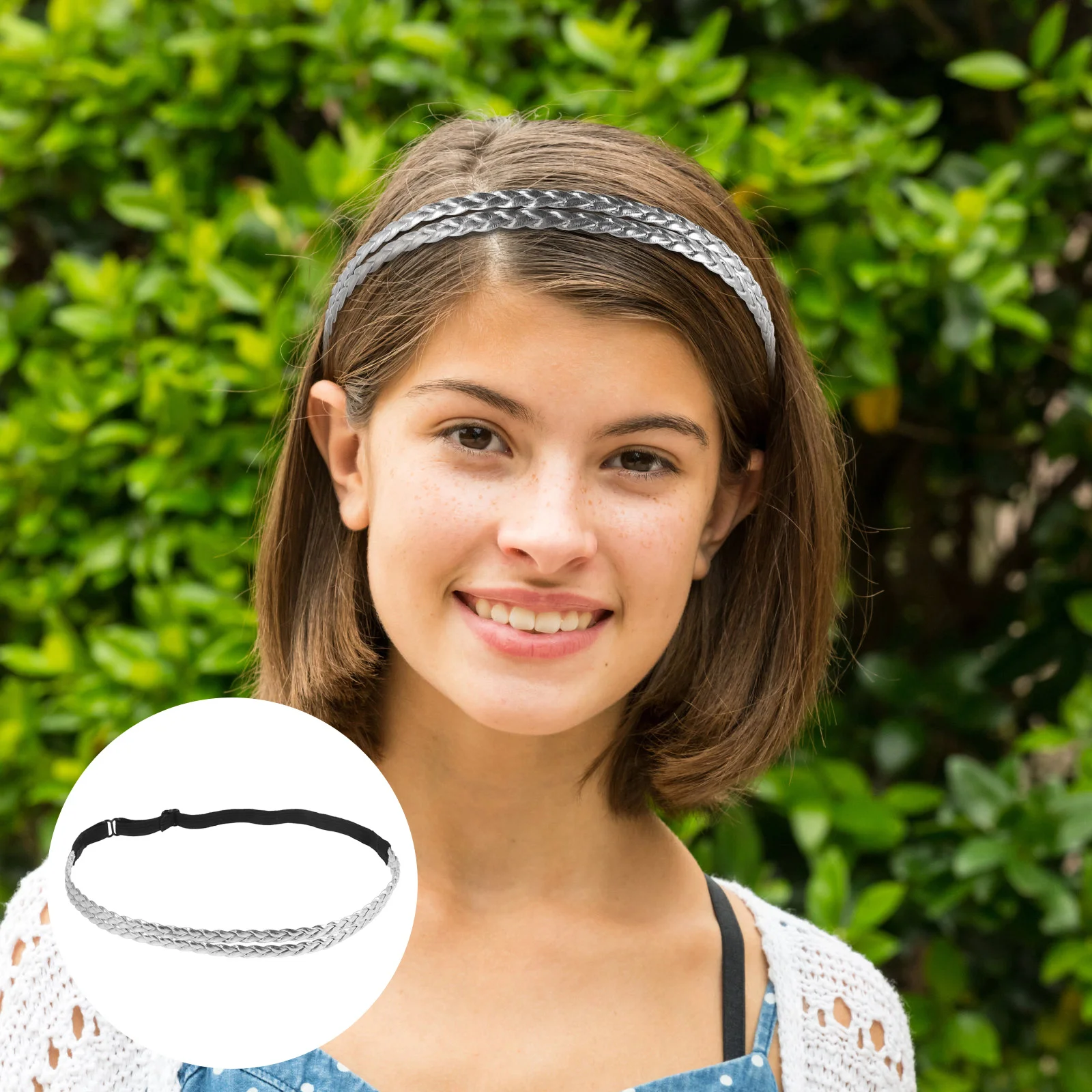 

Плетеная повязка на голову, эластичная тонкая повязка для волос для женщин и подростков, стильный легкий удобный аксессуар для волос для повседневной вечеринки, свадьбы