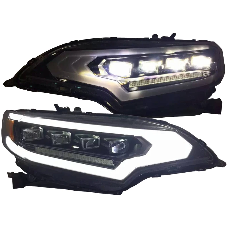 For HONDA for Fit Jazz Head Lamp 2015 Year Black Housing