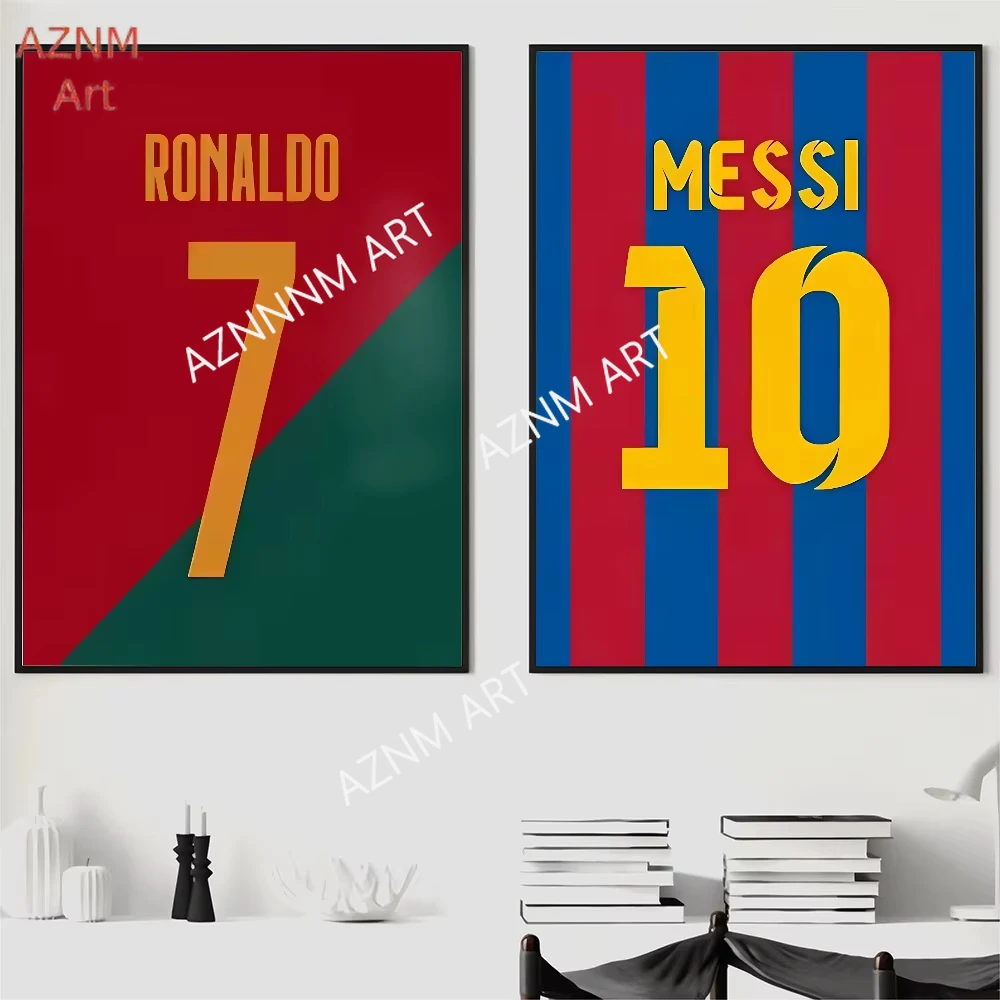 1PC Famous Football Legend Poster Art Waterproof Paper Coffee House Bar Room Wall Decor